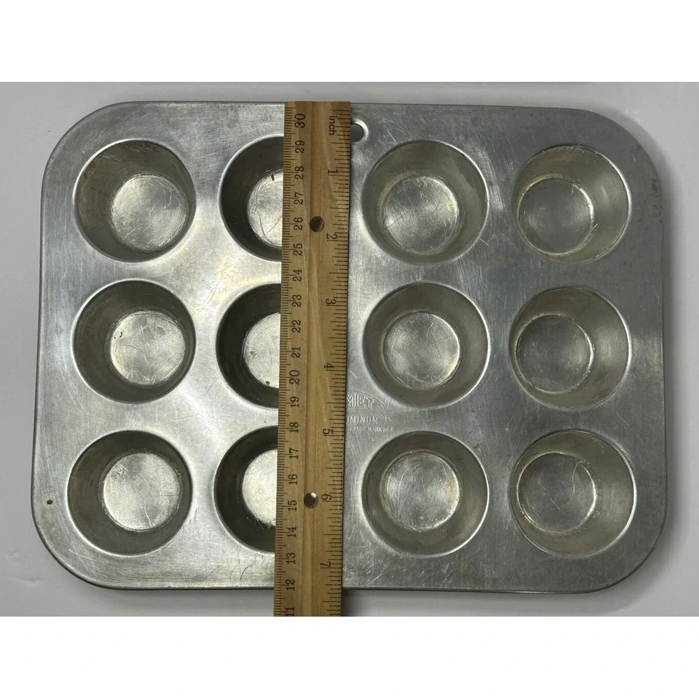 Comet Mini‎ Muffin Pans Triple Check Mini Cupcake Tins Made In USA Aluminum